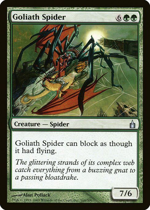 Goliath Spider highlighted card art