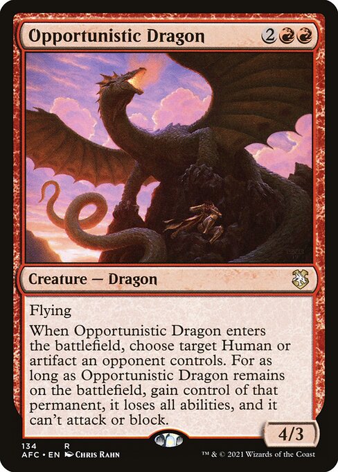 Opportunistic Dragon from Forgotten Realms Commander