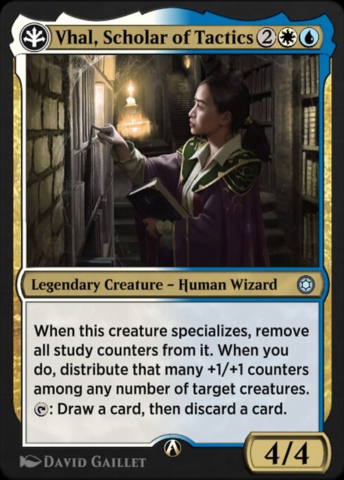 Vhal, Scholar of Tactics highlighted card art