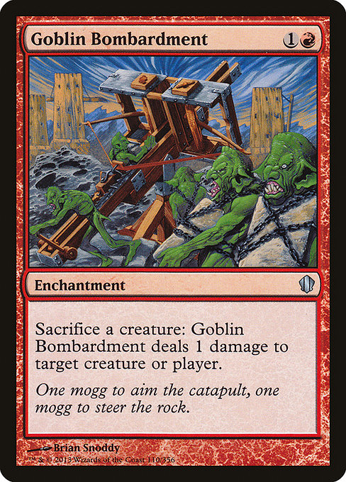 Goblin Bombardment from Commander 2013