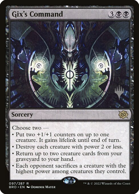 Gix's Command from The Brothers' War Promos