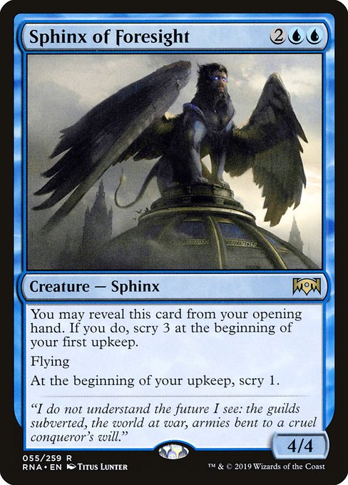 Sphinx of Foresight from Ravnica Allegiance