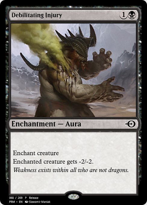 Debilitating Injury highlighted card art