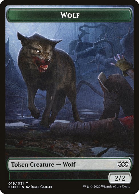 Wolf from Double Masters Tokens