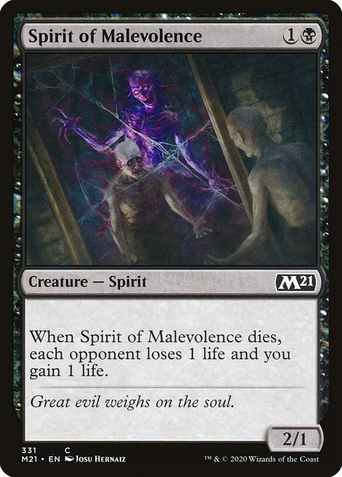 Spirit of Malevolence highlighted card art