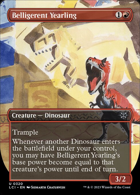 Belligerent Yearling from The Lost Caverns of Ixalan