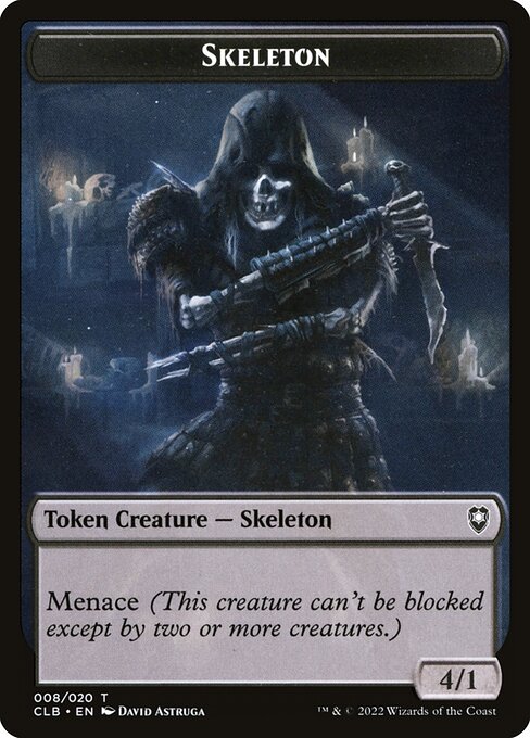 Skeleton highlighted card art