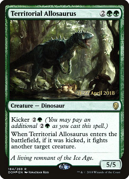 Territorial Allosaurus from Dominaria Promos
