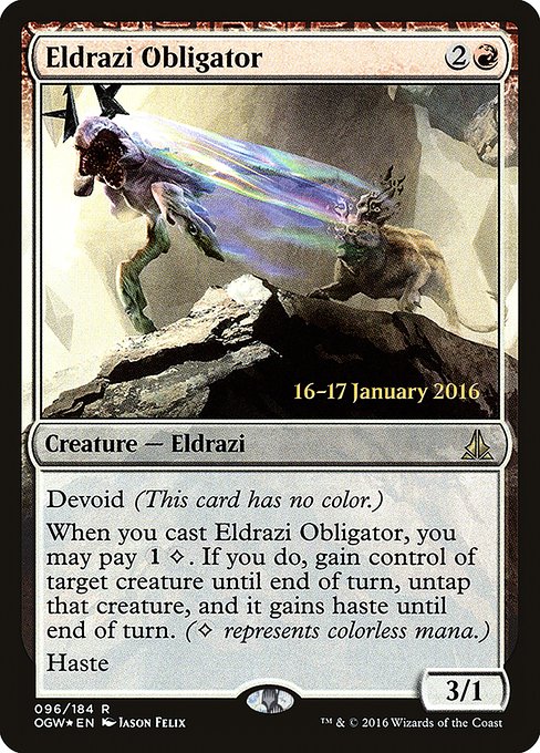 Eldrazi Obligator highlighted card art