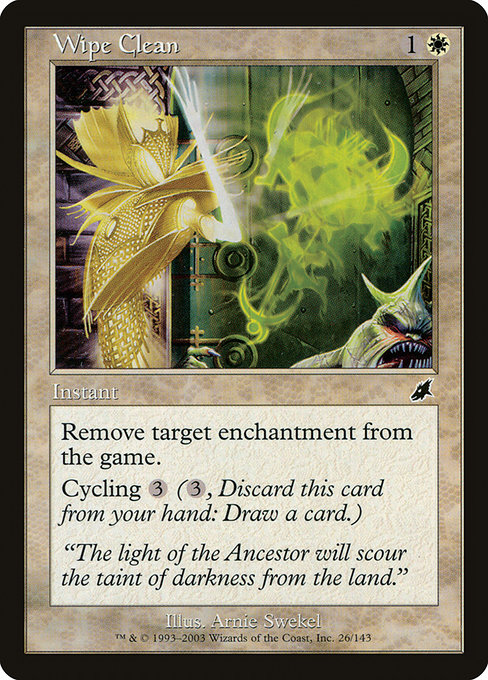 Wipe Clean highlighted card art