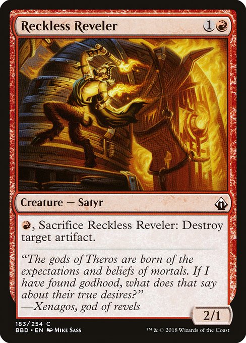 Reckless Reveler highlighted card art