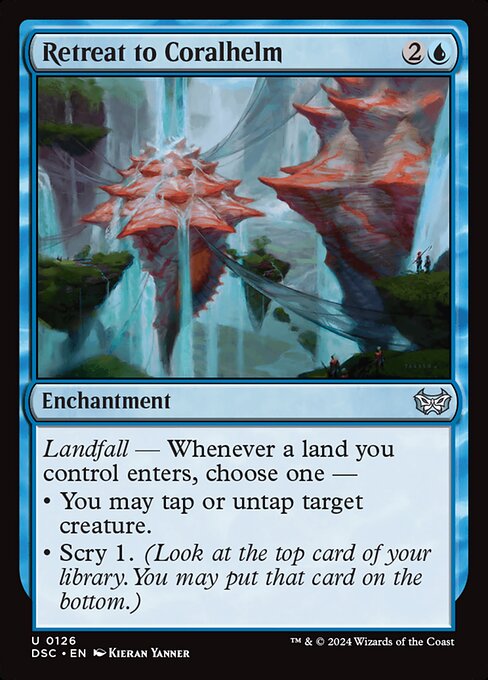 Retreat to Coralhelm highlighted card art