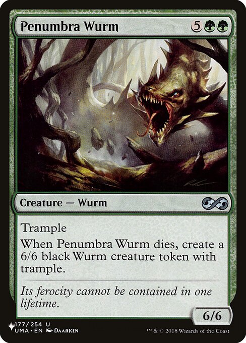 Penumbra Wurm highlighted card art