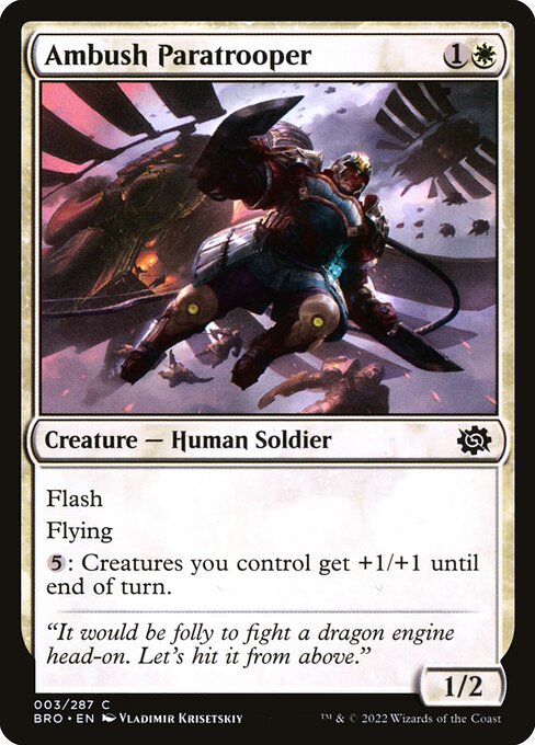 Ambush Paratrooper highlighted card art