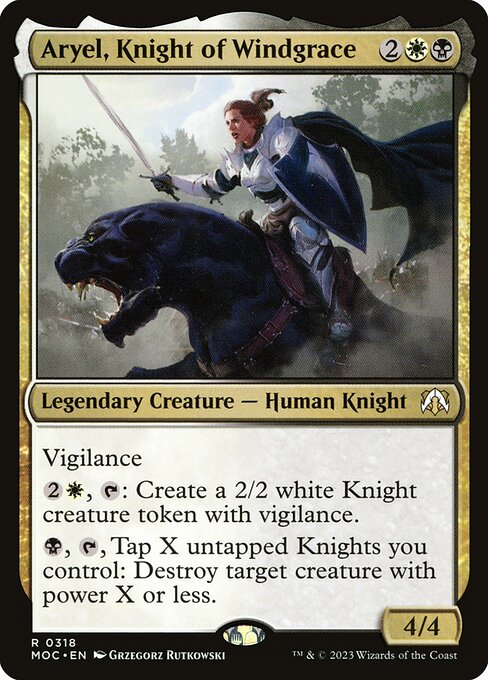 Aryel, Knight of Windgrace from March of the Machine Commander
