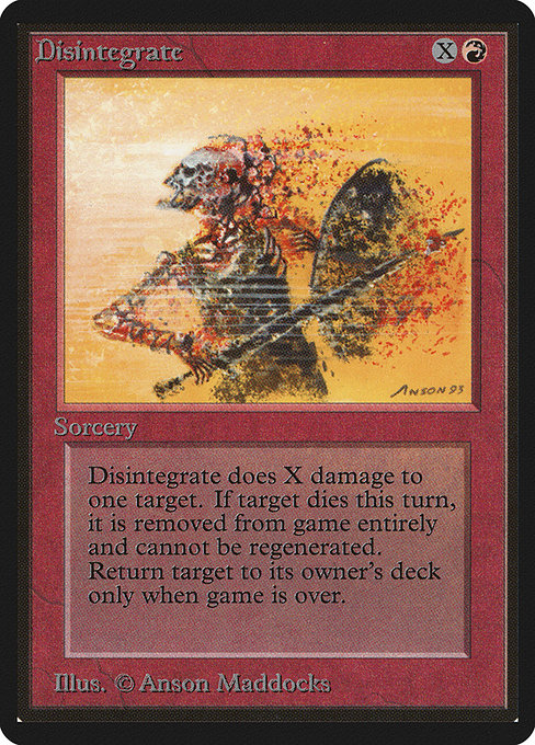 Disintegrate from Limited Edition Beta