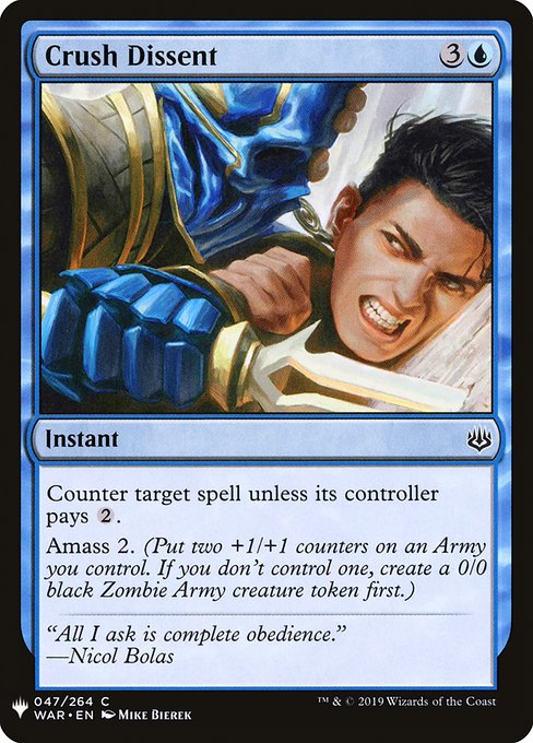Crush Dissent highlighted card art