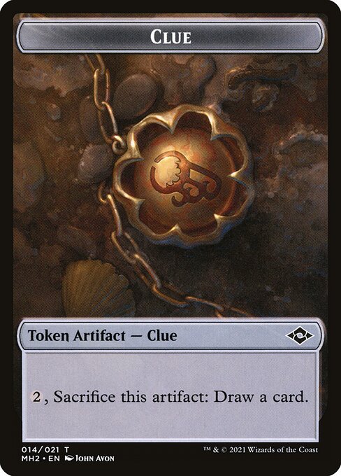 Clue from Modern Horizons 2 Tokens