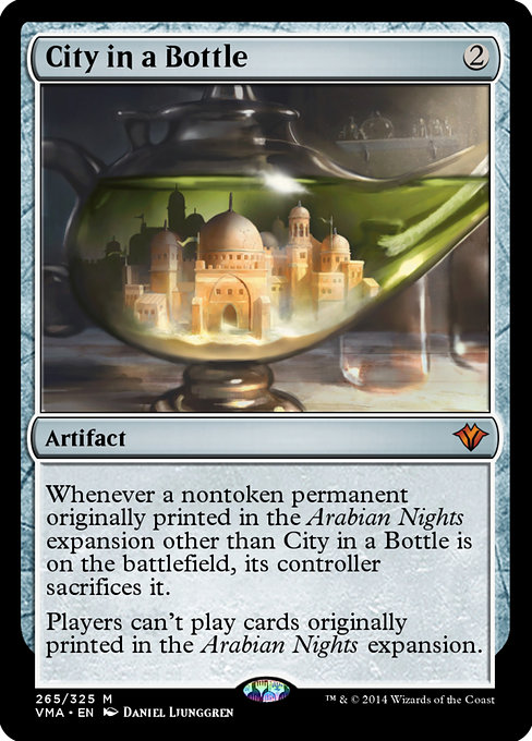 City in a Bottle highlighted card art