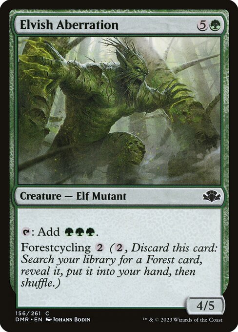 Elvish Aberration highlighted card art