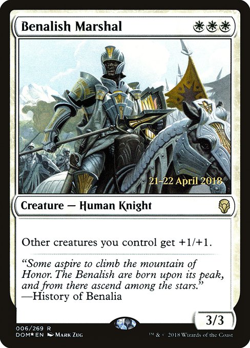 Benalish Marshal from Dominaria Promos