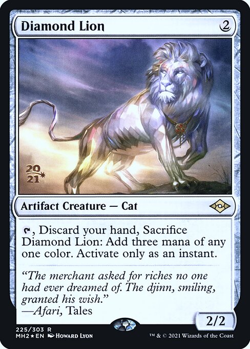 Diamond Lion from Modern Horizons 2 Promos
