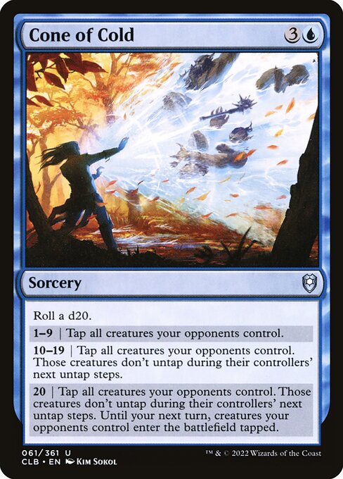 Cone of Cold highlighted card art