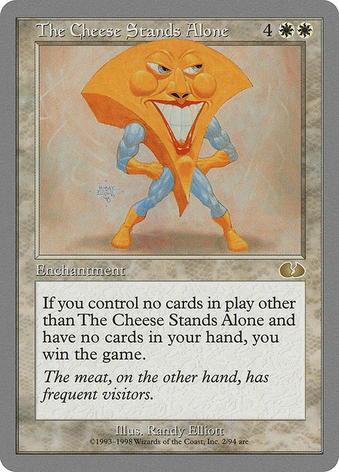 The Cheese Stands Alone highlighted card art