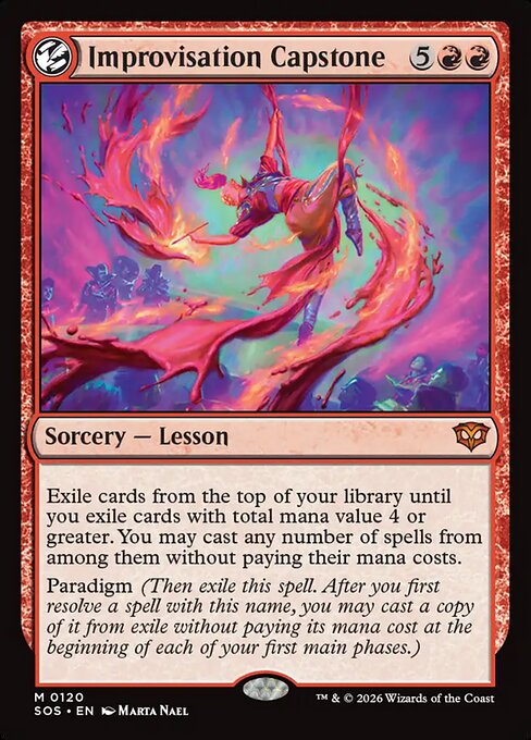 Improvisation Capstone from Secrets of Strixhaven