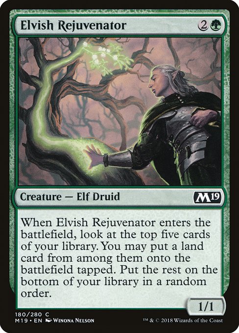 Elvish Rejuvenator from Core Set 2019