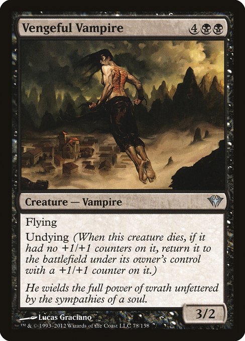 Vengeful Vampire highlighted card art