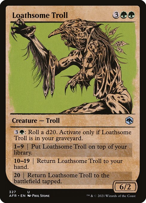 Loathsome Troll from Adventures in the Forgotten Realms