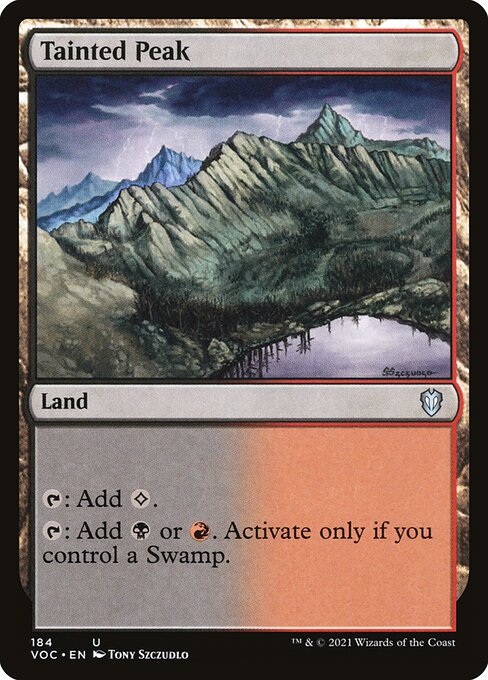 Tainted Peak from Crimson Vow Commander