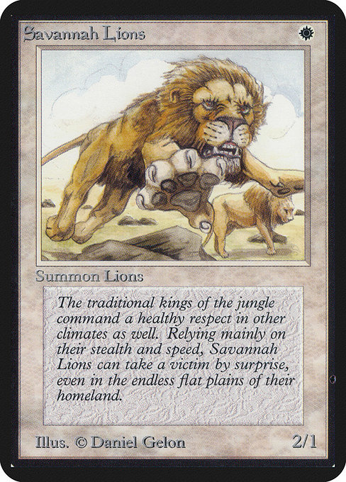 Savannah Lions from Limited Edition Alpha