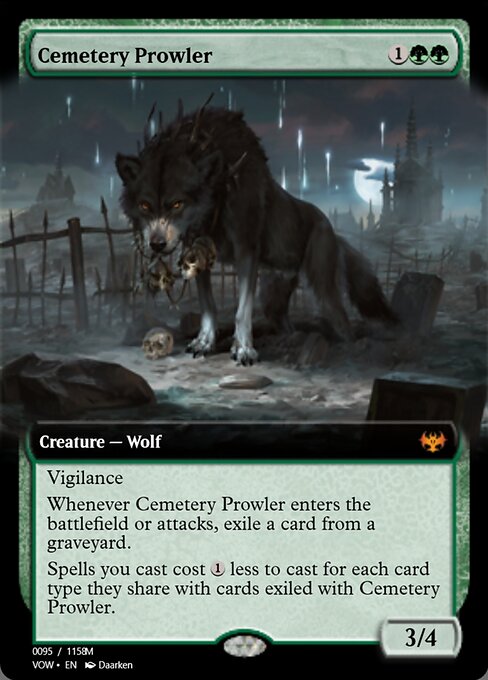 Cemetery Prowler highlighted card art