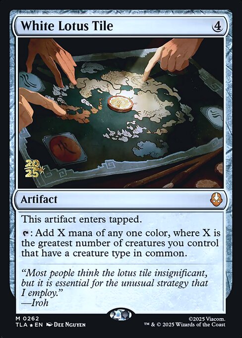 White Lotus Tile from Avatar: The Last Airbender Promos
