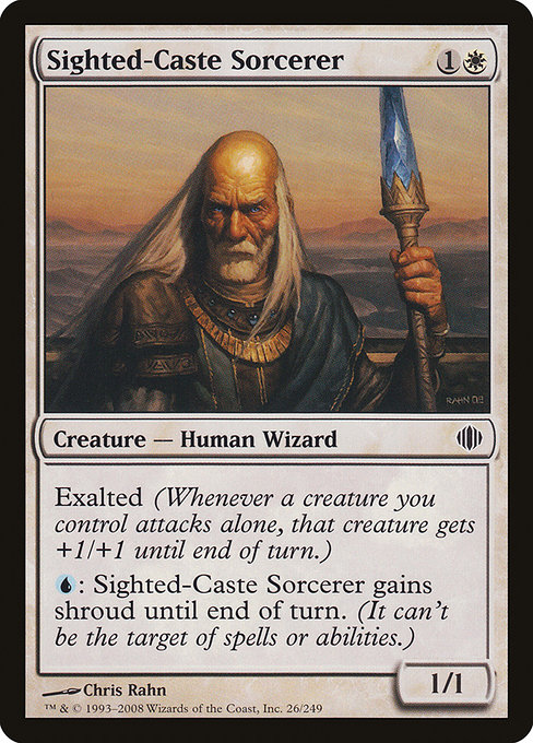 Sighted-Caste Sorcerer highlighted card art