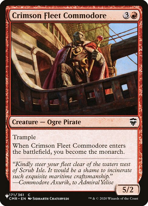 Crimson Fleet Commodore highlighted card art