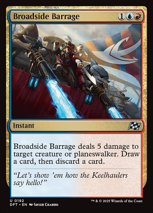 Broadside Barrage highlighted card art