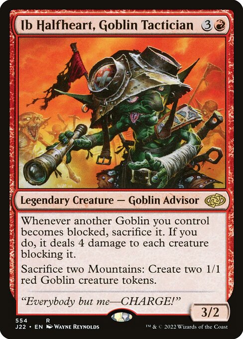 Ib Halfheart, Goblin Tactician highlighted card art