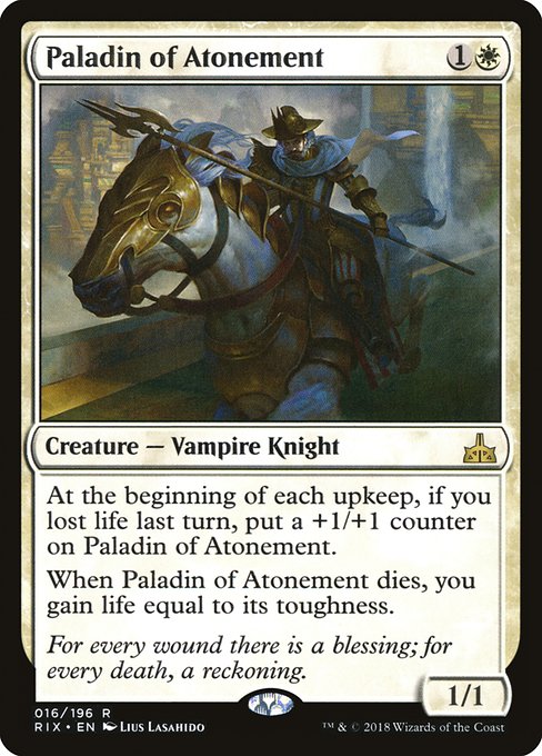 Paladin of Atonement from Rivals of Ixalan