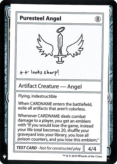 Puresteel Angel from Mystery Booster Playtest Cards 2019