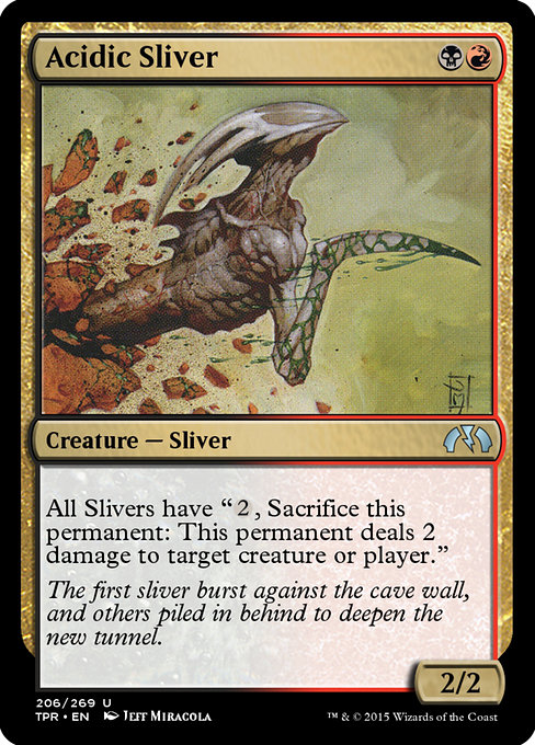 Acidic Sliver highlighted card art