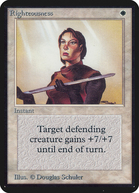 Righteousness from Limited Edition Alpha