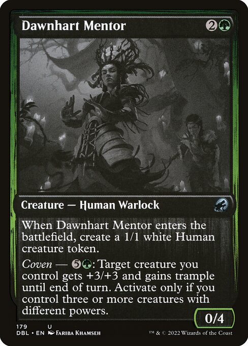 Dawnhart Mentor highlighted card art