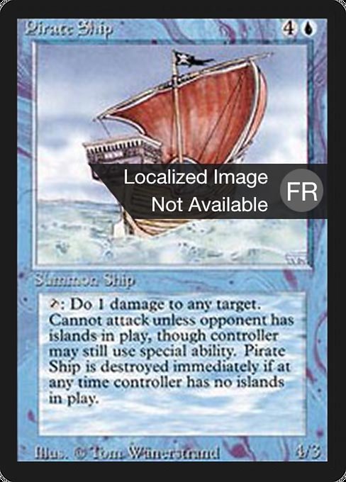 Pirate Ship from Foreign Black Border