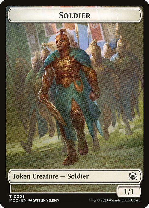 Soldier from March of the Machine Commander Tokens