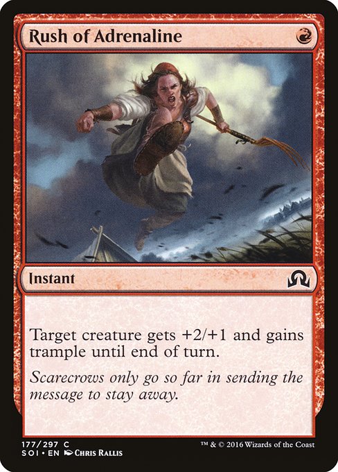 Rush of Adrenaline from Shadows over Innistrad