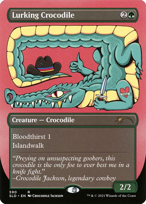 Lurking Crocodile highlighted card art