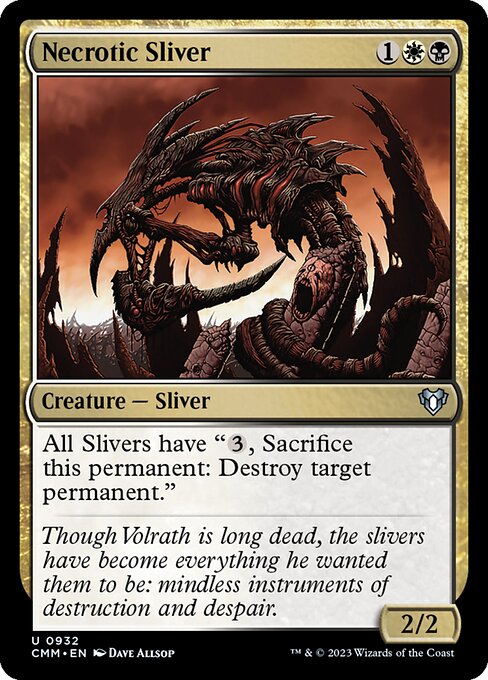 Necrotic Sliver highlighted card art